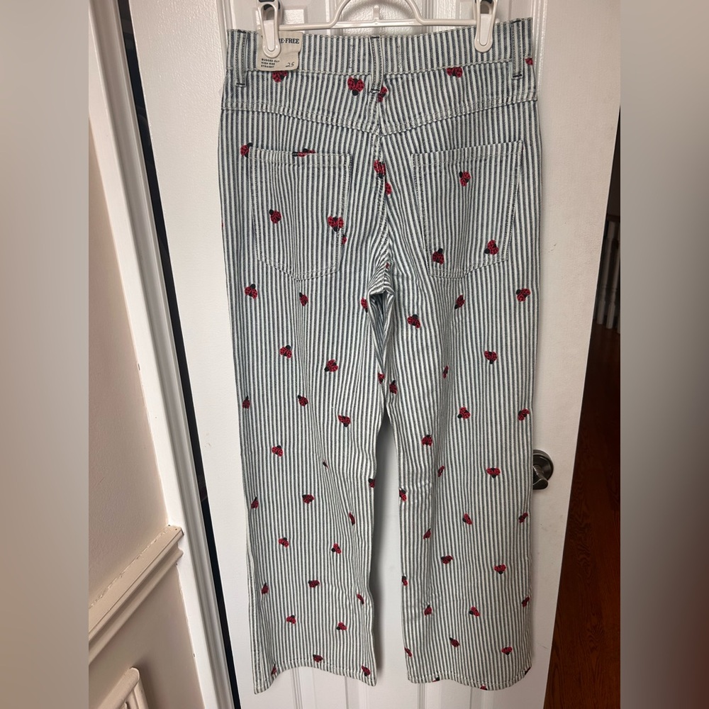 Free People We The Free Bugged Out Straight-Leg Jeans Lady Lucky - Picture 3 of 16